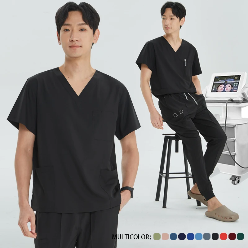 Medical Uniforms Nursing Scrub Set Pediatric Surgical Scrub Uniform 4-way Stretch Ultra Lite Hospital Doctor Nurse Outfit S21