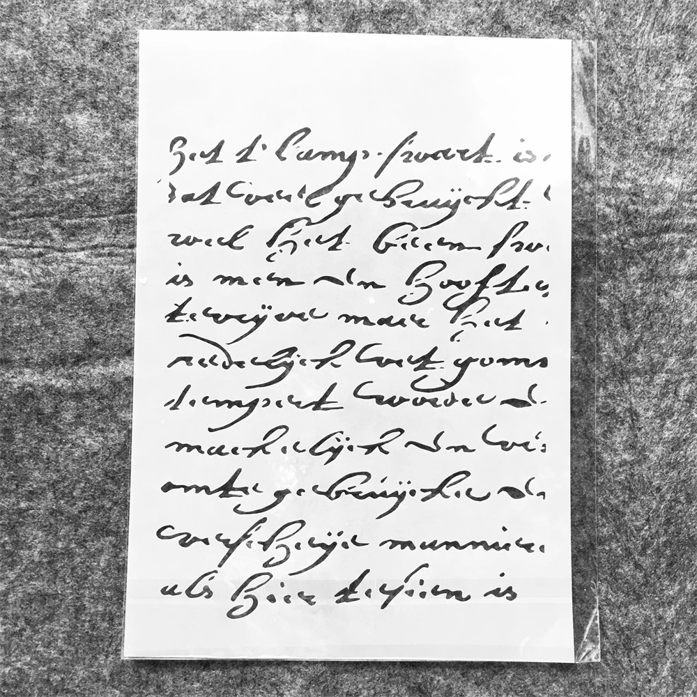 A4 29cm Vintage posta mektubu paragraf yap katman şablonlar duvar tablosu karalama defteri boyama kabartma albüm dekoratif şablon