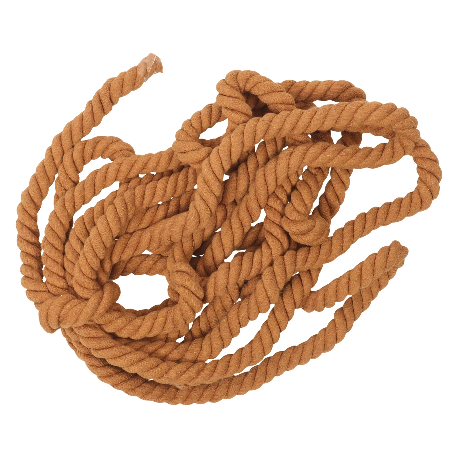 

Tug of War Rope Kids Cotton Game Family Reunion Outdoor Fall Giant Twisted Pulling Teamwork Toy Durable Light Brown