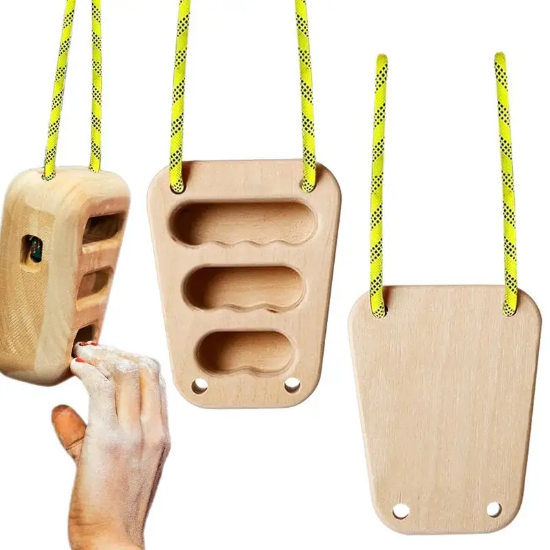 

Hangboard Rock Climbing 2X Fingerboard Climbing Wooden Training Kit Finger Exerciser For Gym Fitness Outdoor Rehabilitation Home