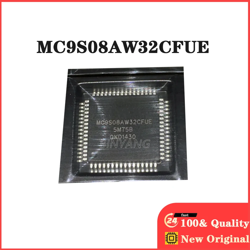 

New Original Stock IC Electronic Components 5pieces MC9S08AW32CFUE MC9S08AW32 QFP64