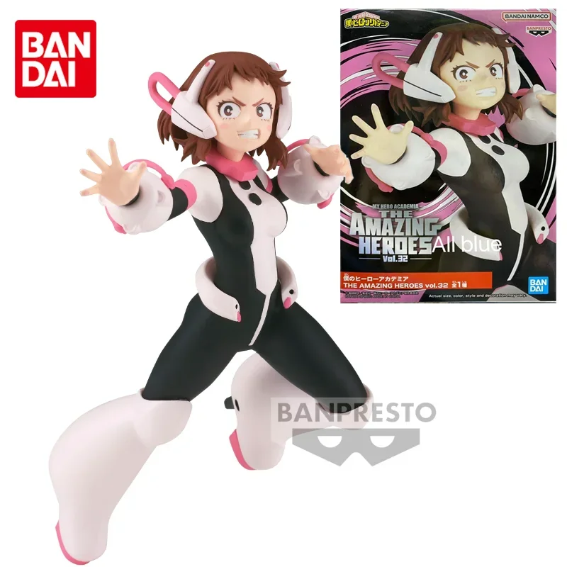 Bandai Original My Hero Academia THE AMAZING HEROES OCHACO URARAKA Anime Figure Action Figure Toys For Boys Girls Kids Gifts