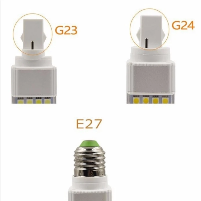 5W 7W 9W 11W 13W E27 G24 LED Corn Bulb Lamp Bombillas Light SMD 5050 Spotlight 180 Degree AC85-265V Horizontal Plug Light