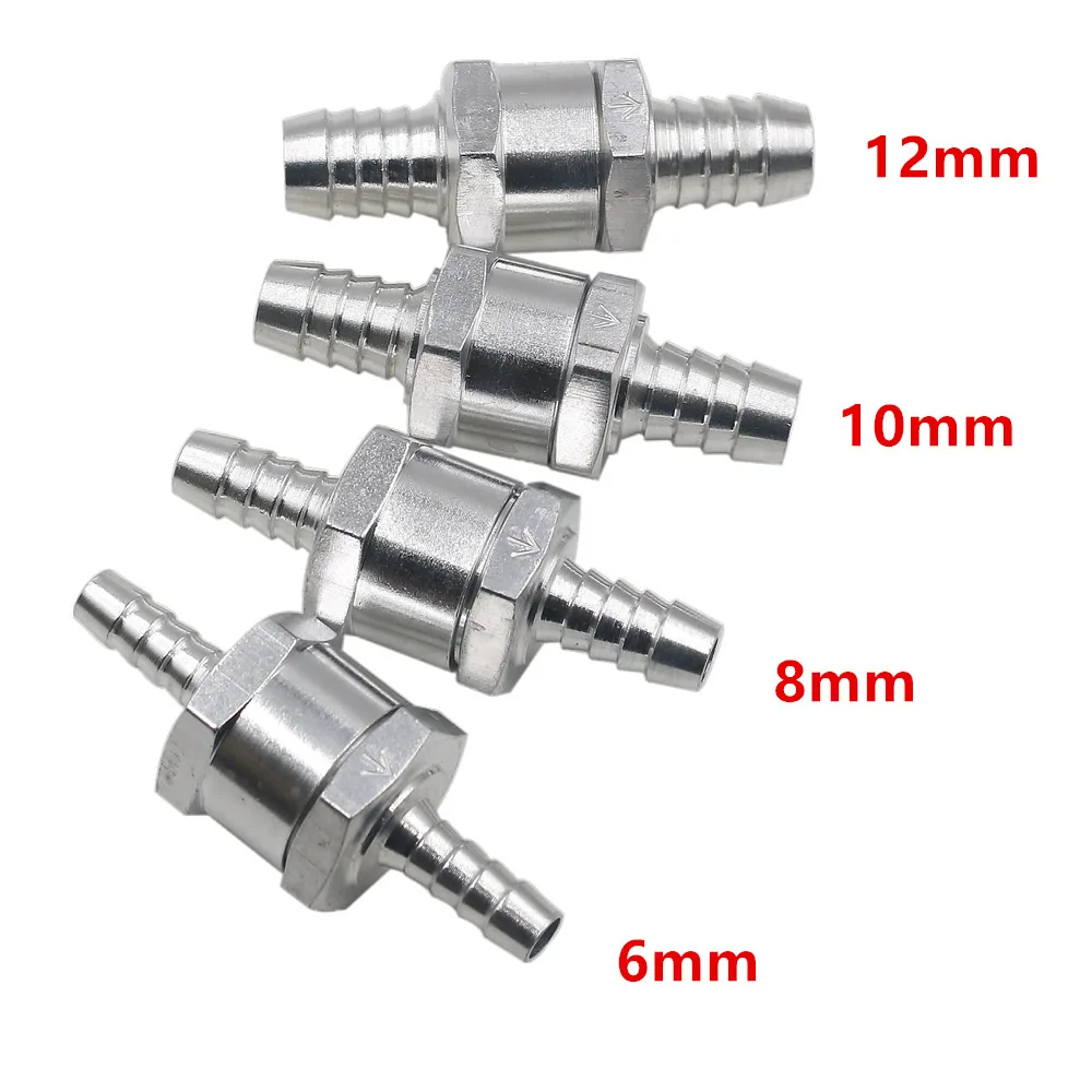 

4/6/8/10/мм односторонний обратный клапан для топливного насоса, односторонний клапан из алюминиевого сплава для автомобиля и корабля, ручной масляный насос
