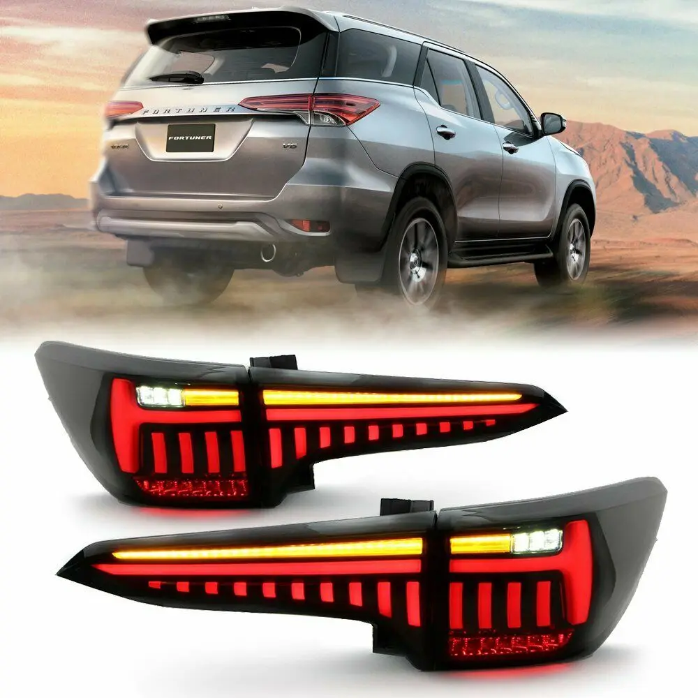 

LED Tail Lights for Toyota Fortuner 2016-2019 Rear Lamp Start Up Animation Sequantial Turn Signal Lamp Assembly