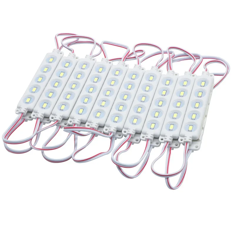 5 LED Module Light DC12V SMD 5730 Injection Waterproof AD Decorative Strip Tape Light White Red Green Blue Yellow Pink
