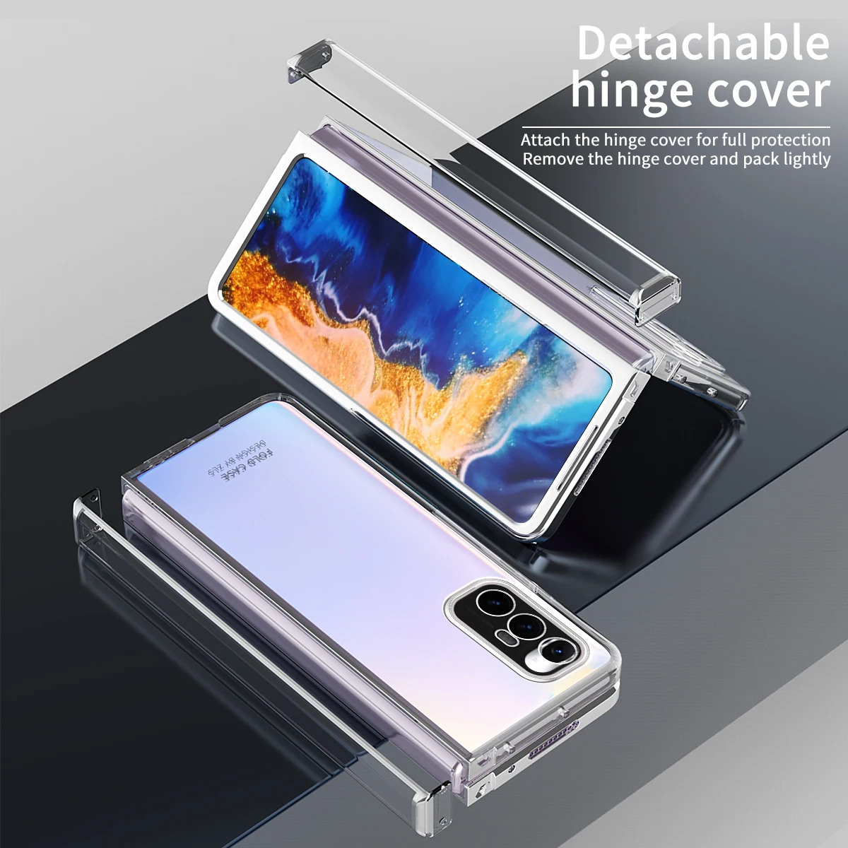 Plating Klar Falten Scharnier Fall Für Xiaomi Mi Mix Falten Anti-drop Rüstung hartplastik Abdeckung Transparent farbe Fundas coque fällen