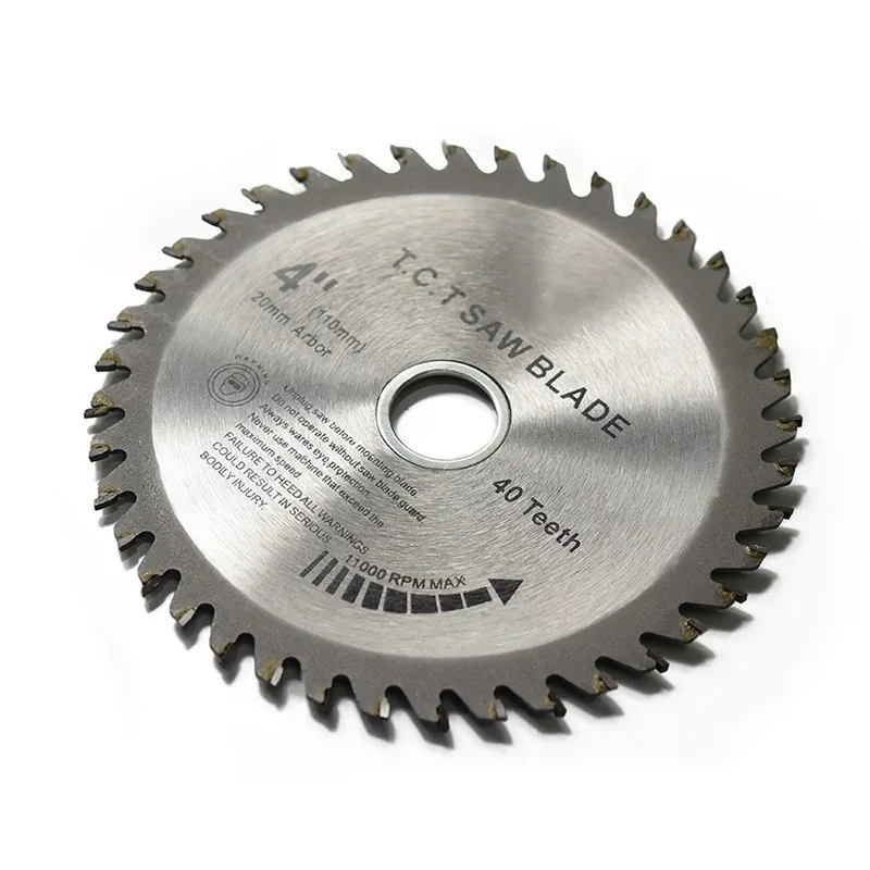 XCAN TCT Woodworking Circular Saw Blades 1pc 4\'\' 30/40 Teeth Multipurpose Wood Saw Blade Cutting Disc