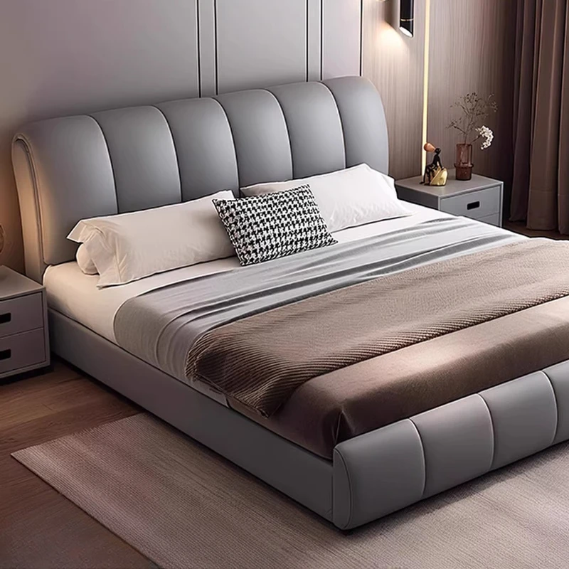 

Simple European Bed Children Double Full Bedroom Baby Modern Headboards Bed Design Sleeping Letto Matrimoniale Unique Furniture