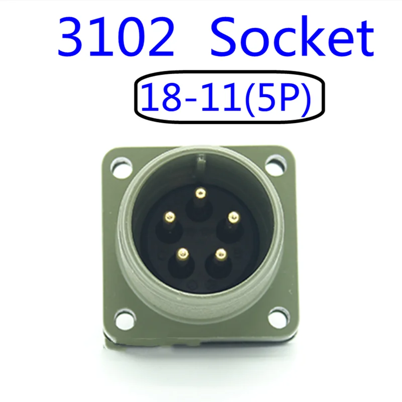 18SL Circular Military Connector ML5015 Threaded Connection MS3106A MS3102 18-3 18-10 18-11 18-8 18-1 18-19 Straight plug Socket