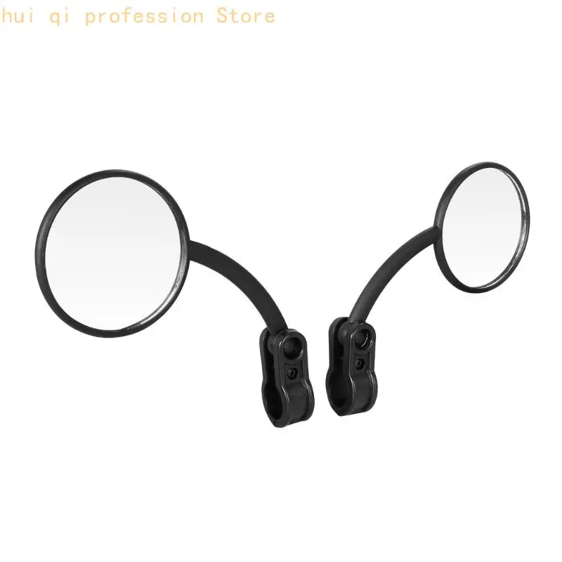Clip-On-Spiegelpaar für Motorradlenker, 22-mm-Rundspiegel mit Metallschaft, Winkelgelenk und täglicher Straßenersatz H8WE – Detail 4
