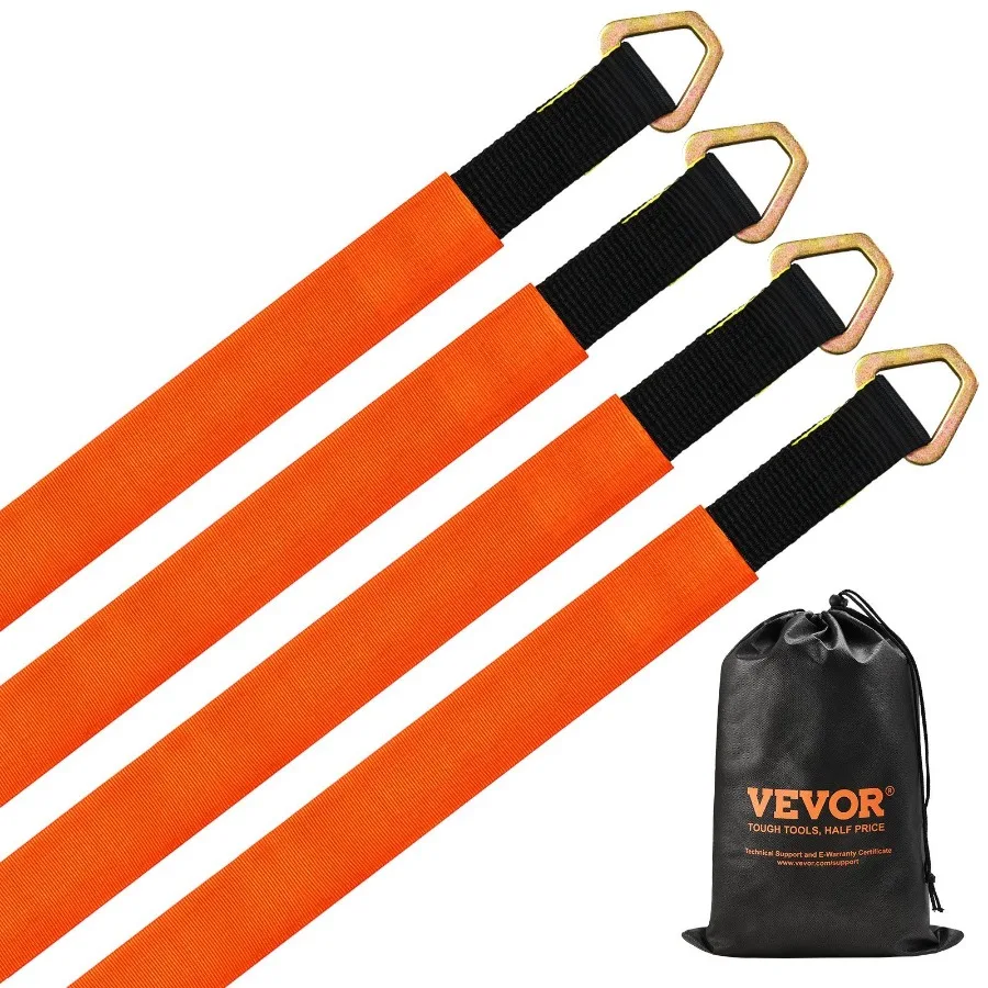 

Axle Straps Axle Tie Down Straps D Ring 2 in x 3.2 ft for Trailer Truck