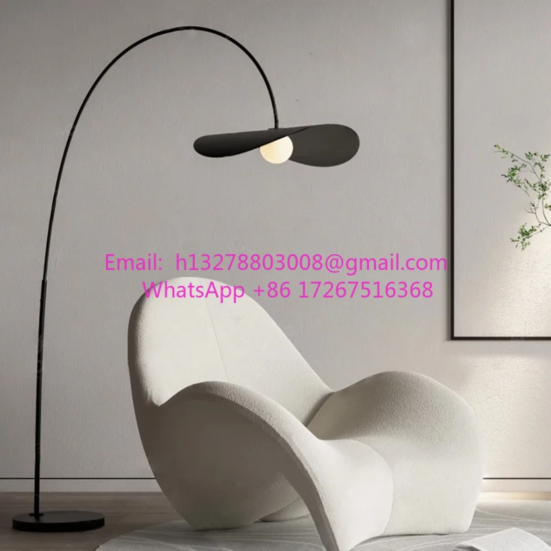

Modern simple living room sofa designer hat floor lamp bedroom study Nordic fishing lamp