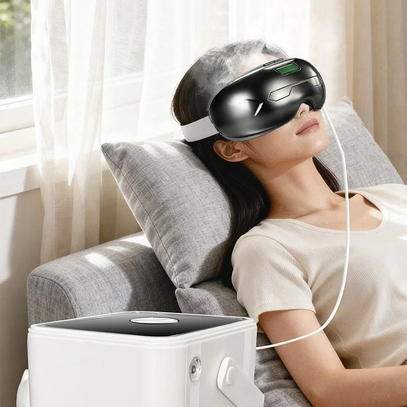 Portable USB Hydrogen Water Generator Eye Spray Therapy Beauty Hydrogen Eye Massager Equipment With Heat Compression