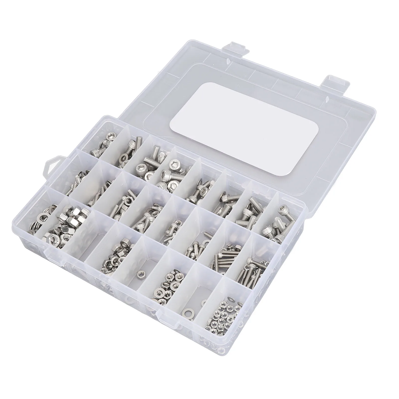 Bolts Nuts Assortment Kit Accurate Thread Easy To Install Smooth Metric Bolts Nuts Assortment Kit for Better Tightening