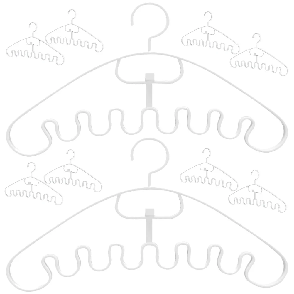 

10Pcs Closet Hangers Multipurpose Organizer Smooth Edges Tank Tops Scarf Tie Space Saving Rack Tank Tops Hangers