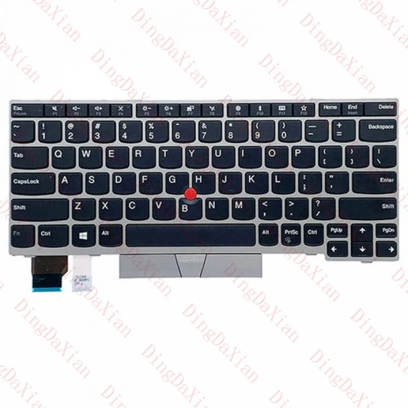 

LL For Lenovo L13 Gen1 L13 Yoga Gen 1 Laptop US English Keyboard Silver 01YP880