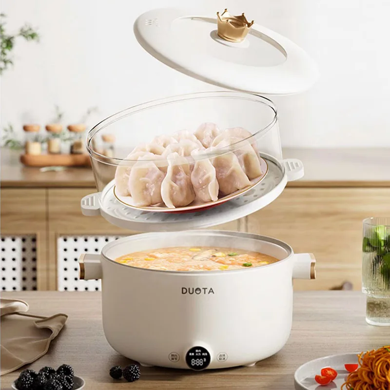 Gas Big Double Hot Pot Dish Kitchen Multifunction Chinese Hot Pot Machine Induction Meat Thickened  Bbq Fondue Chinoise Cookware