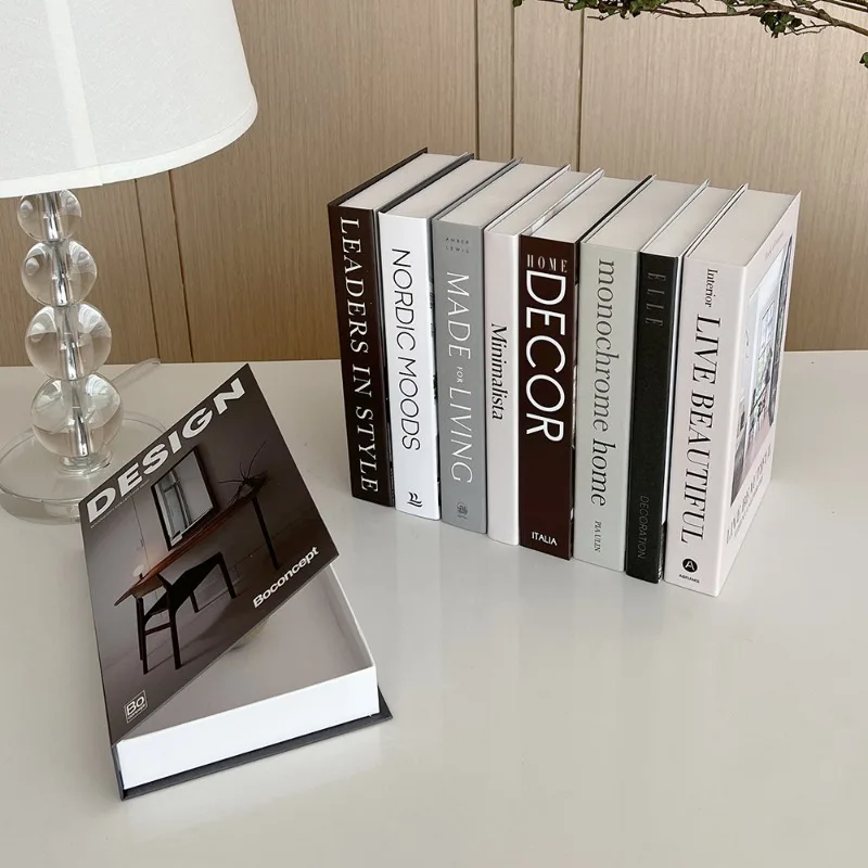 Fashion Art Openable Fake Books for Decoration Storage Box New Hotle Decorative Book for Living Room Simulation Books Home Decor