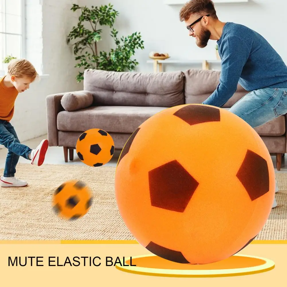 Safe Sports Equipment for Kids Silent Football Indoor Training Ball Soft Elastic Soccer Gear for Children Long-lasting for Youth