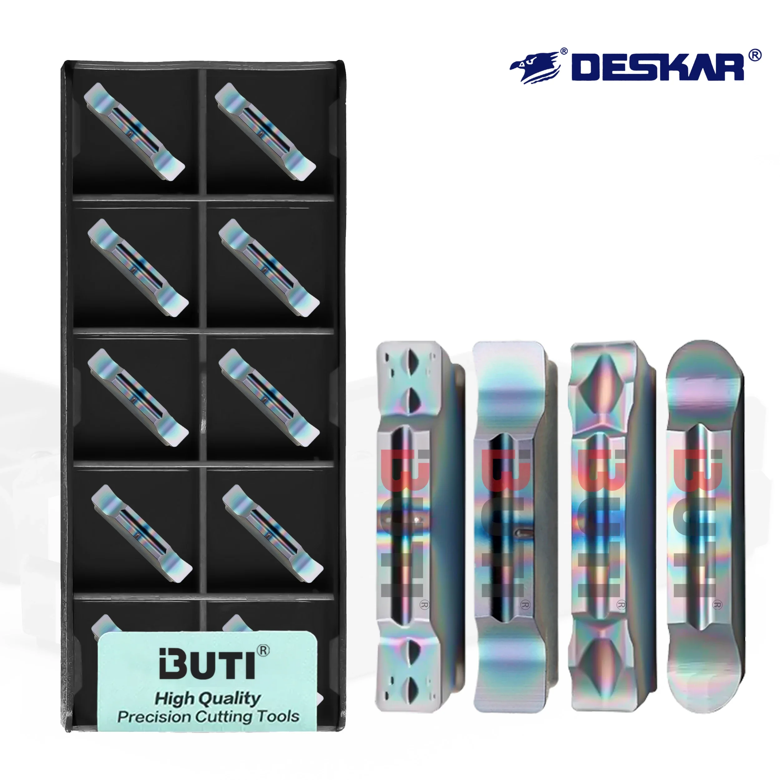 

MGMN150-G 200-H 400-J MGGN200L-J MRMN300-M MRGN300-V Numerical Control Lathe Hard Metal Colorful Slotting Blades Grooving Tools