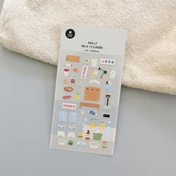Suatelier 1175 Bathhouse Theme Journal Stickers Cute Shower Items Korean Style Planner Stickers for Scrapbooking And Crafting