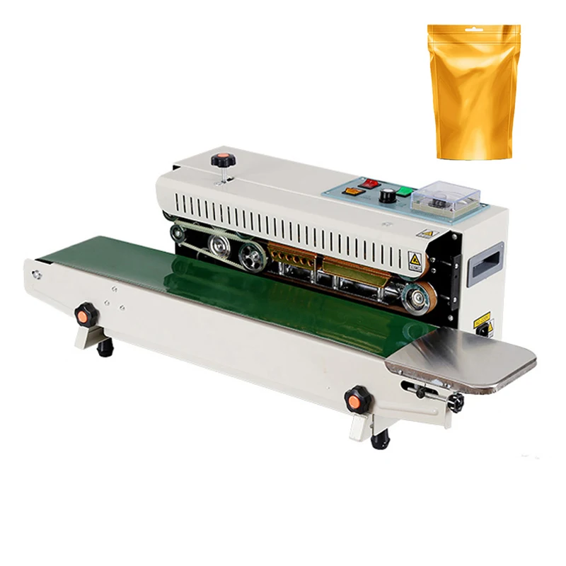 Continuous Band Sealer Machine Plastic Bags Heat Sealer Horizontal Sealing Machine Factory Direct Sales