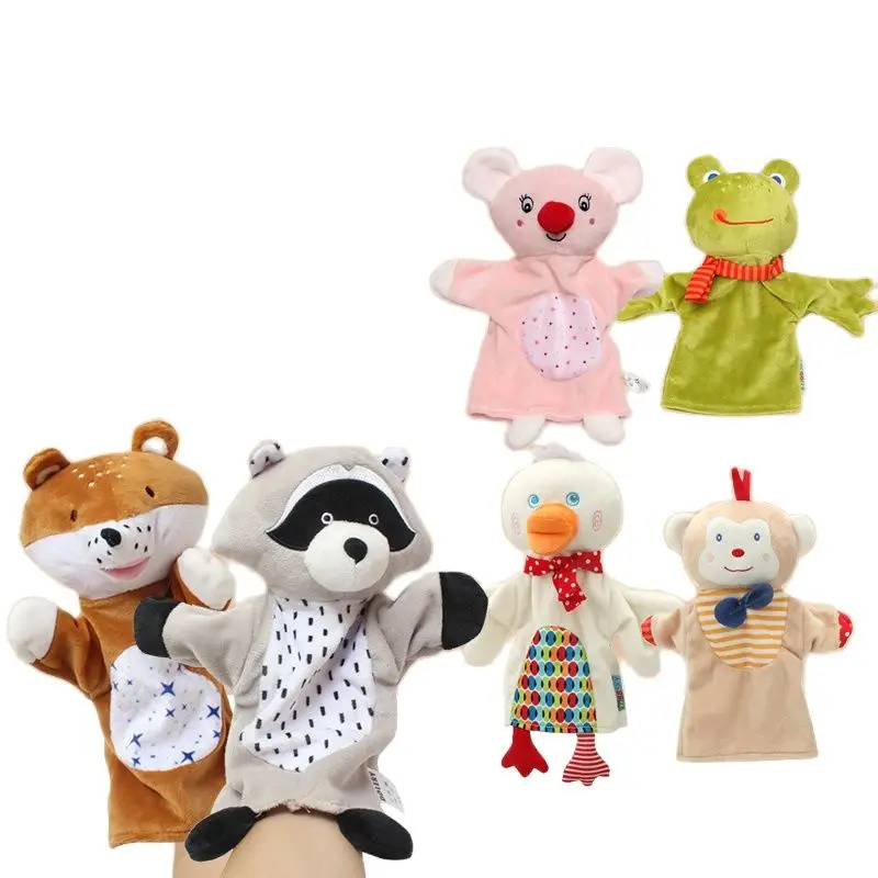 2023 Hot Puppet kids hand puppet stuffed toy fingers Animal Hand Puppets Educational Toy Children Teaching Aids Story Props