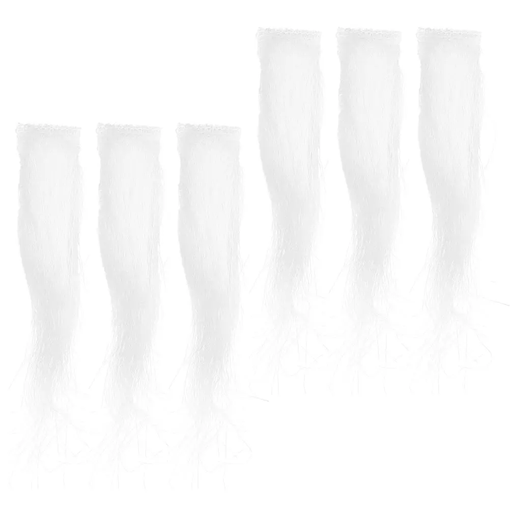 

3Pair Christmas Santa Claus Eyebrows White Fake Mustache Facial Hair for Holiday Party Cosplay Costume Accessories