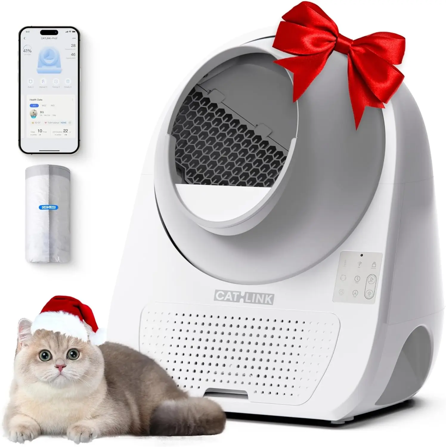 Luxury Pro-X Automatic Cat Litter Box – Premium Self-Cleaning Solution for Multi-Cat Households with APP, Health Monitoring