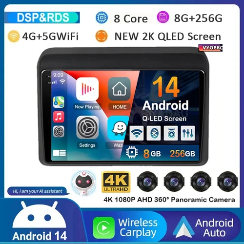 Android 15 Carplay estéreo automático para Suzuki ERTIGA 2018 2019 2020 Radio de coche reproductor de vídeo Multimedia GPS para coche 2 Din DVD 360 cámara