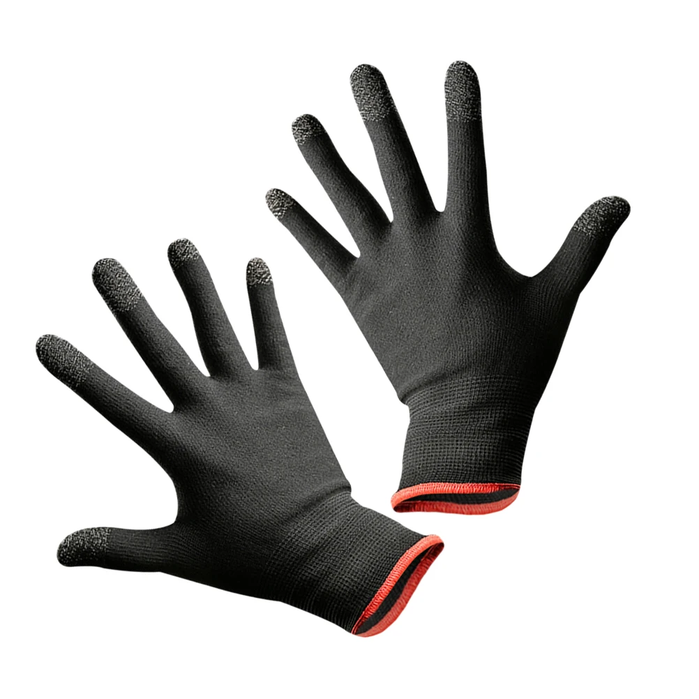 

Touch Screen Gaming Gloves Mobile Phone Comfortable Black Breathable Climbing Fingertips Sweat Absorbing Non Slip Elastic Fit