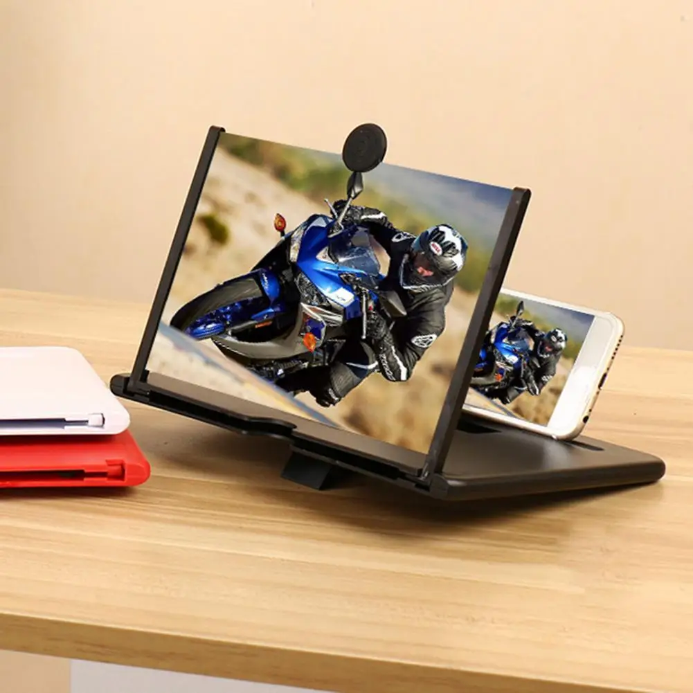 แว่นขยายหน้าจอ3D สำหรับเล่นเกมมือถือแบบพับได้แว่นขยายจอโทรศัพท์