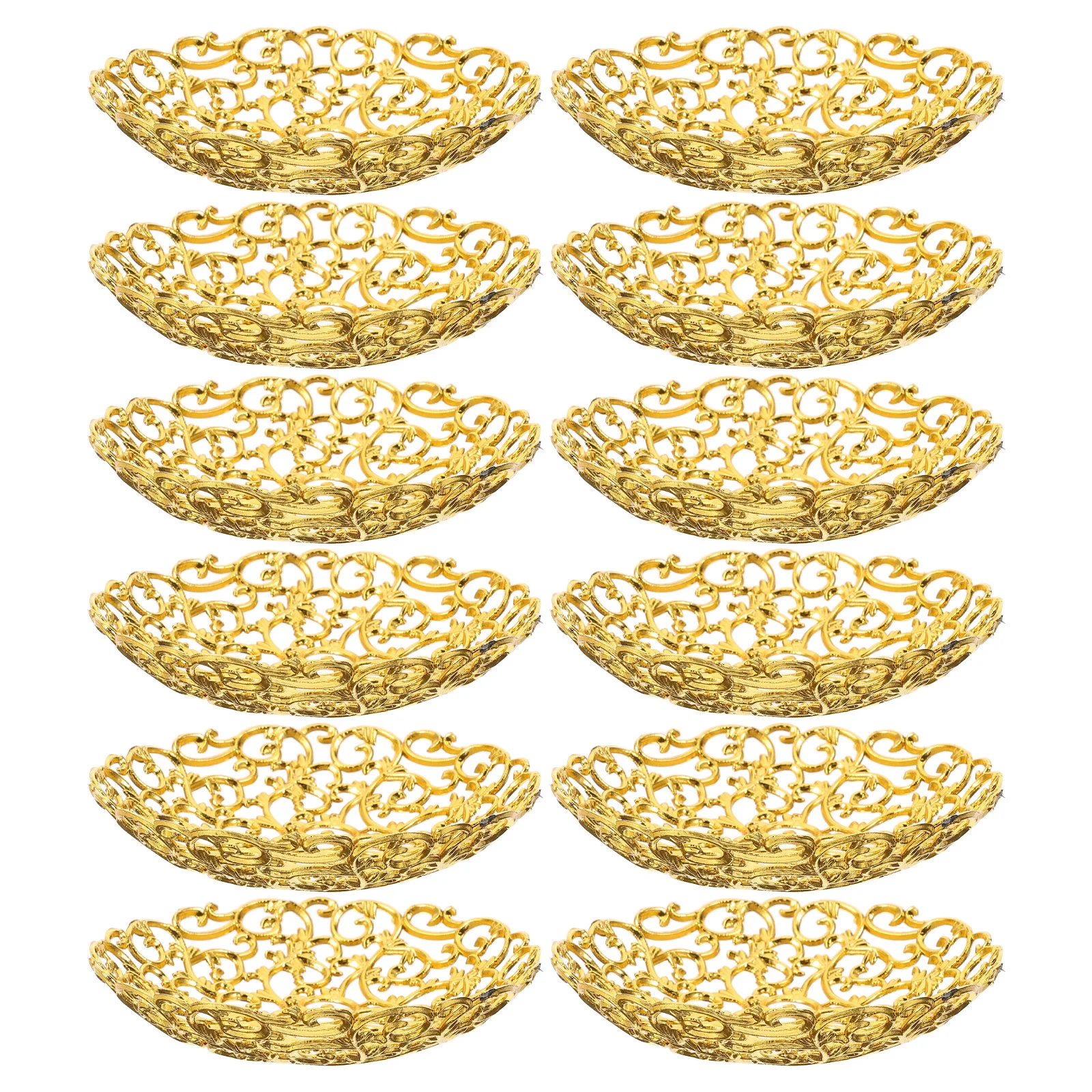 12pcs Eid Middle Eastern Food Serving Tray Cake Serving Plate Party Dried Fruit Storage Dish ramadan tray