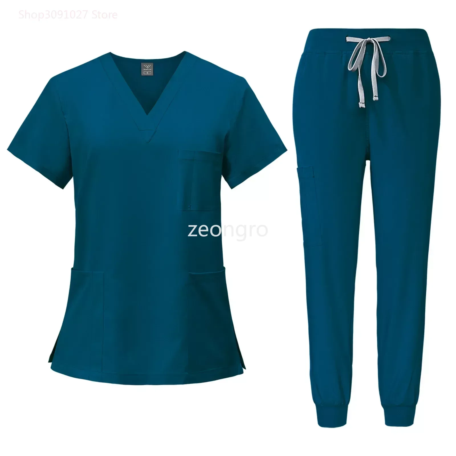 Multicolor Unisex Short Sleeved Pharmacy Nurse Uniform Hospital Doctor Workwear Oral Dental Surgery Uniforms Medical Scrubs Sets