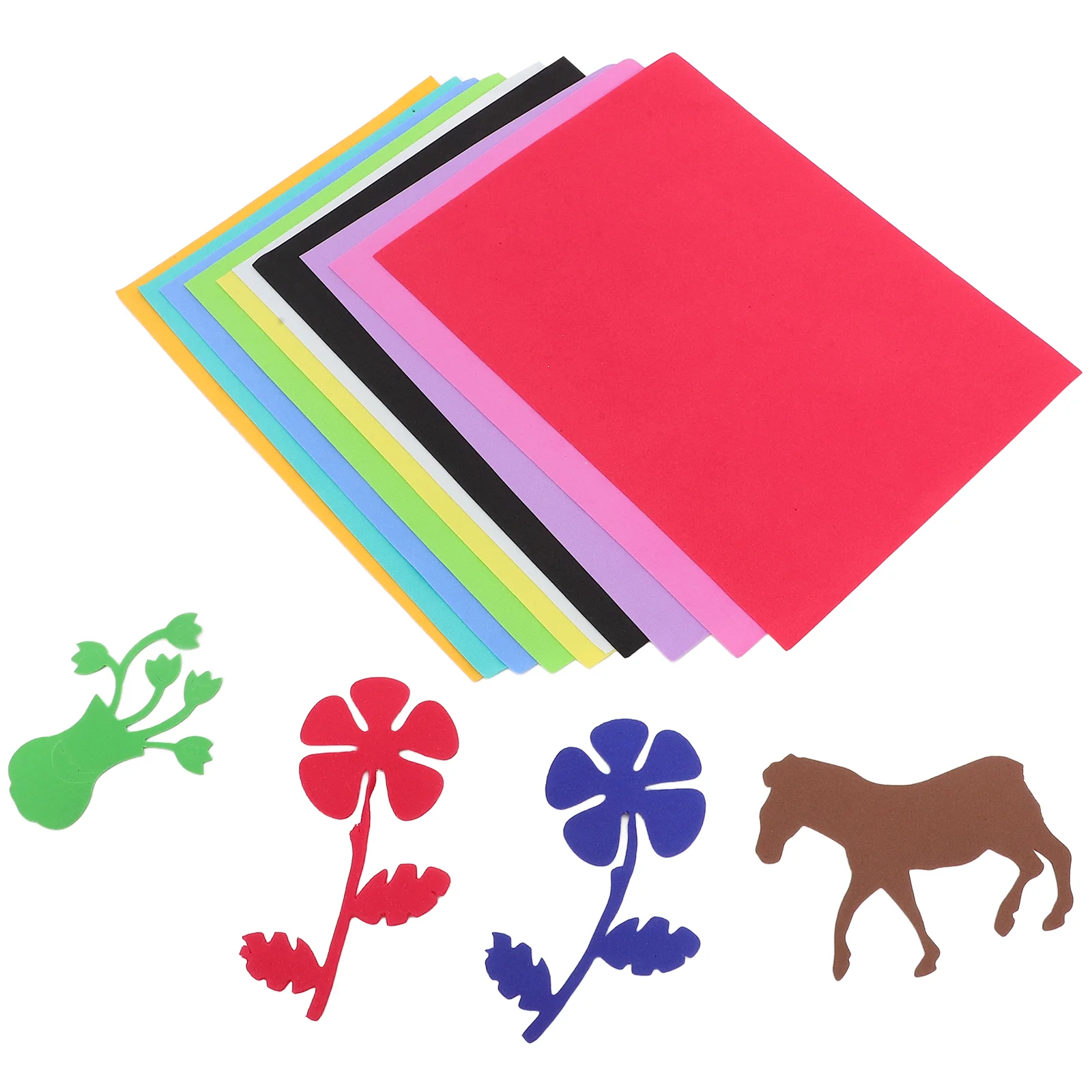 10pcs DIY Sheets Paper Colorful Sheets Assorted Colours For DIY Craft (50 x 50cm) Craft Sheets Sheet Assortment