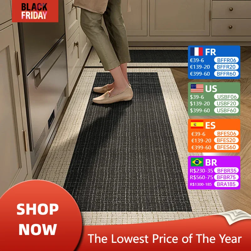 Carpet for Kitchen Floor Mats Absorbent Non-slip Soft Diatom Mud Bathroom Mat Laundry Water-absorbent Long Rug שטיח למטבח 주방 깔개