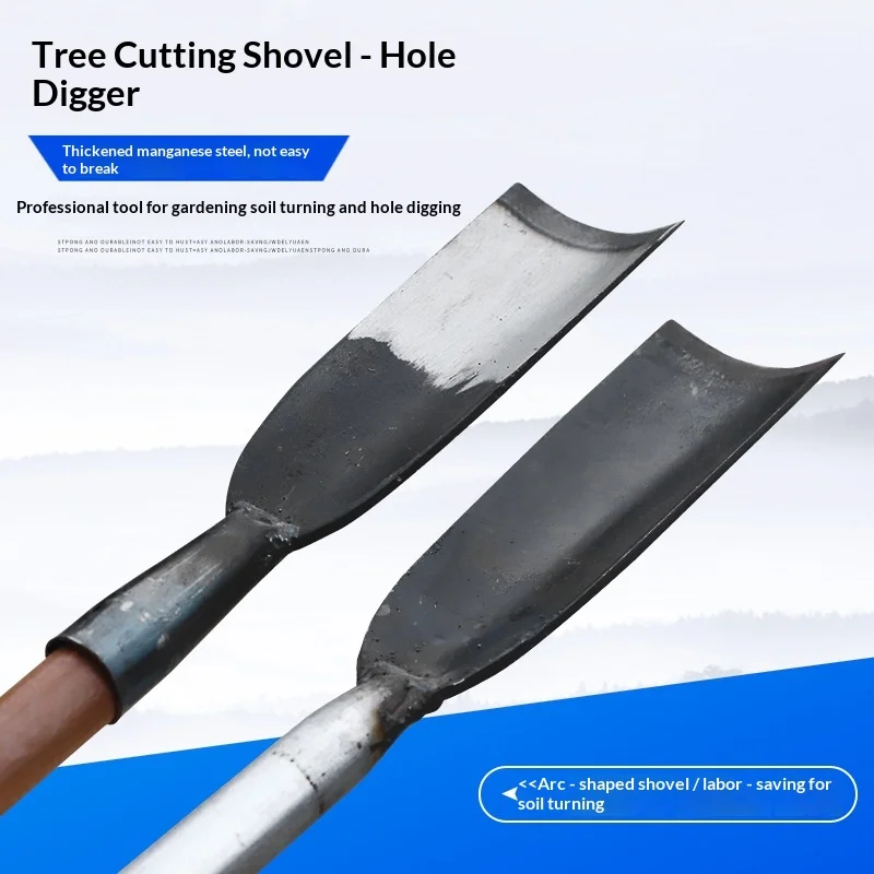 Farm Tool for Stamping Digging Holes And Shoveling Soil - Durable Handheld Equipment for Agricultural Tasks
