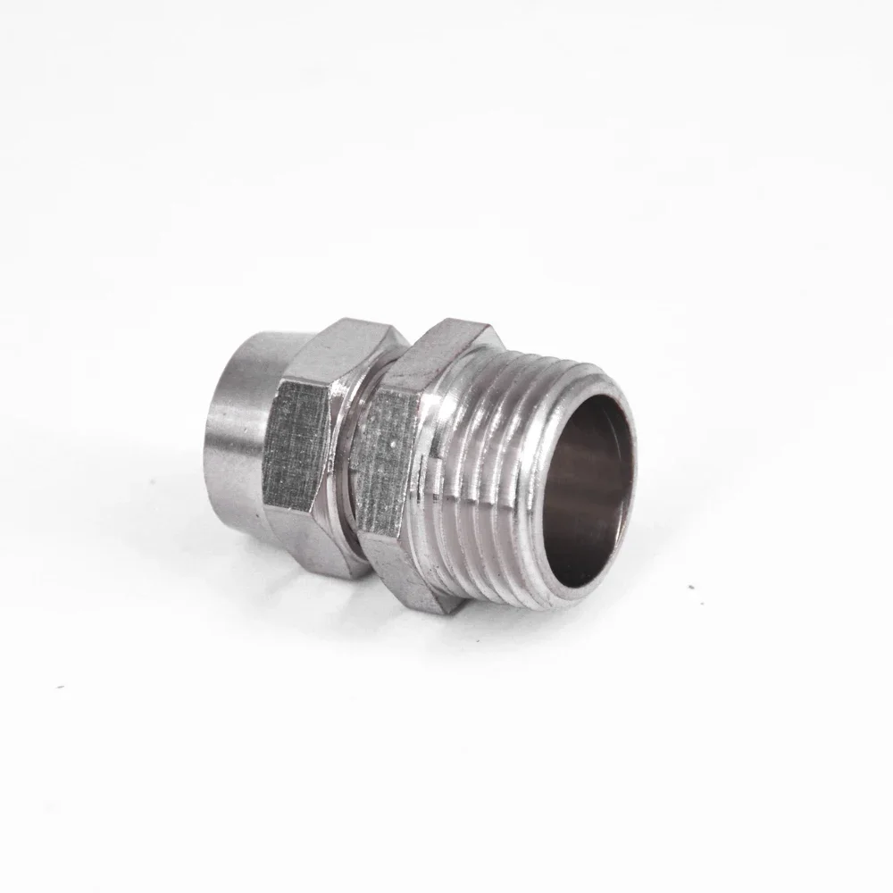 ข้อต่อท่อลมแบบเกลียวผ่าน PC Male Thread M5 1/8 นิ้ว 1/4 นิ้ว 3/8 นิ้ว 1/2 นิ้ว - ท่ออากาศ 4-16 มม. OD ข้อต่อท่อลมแบบขันเร็ว