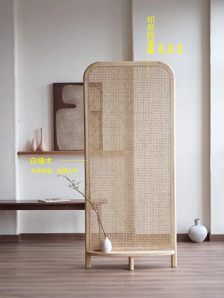 Partition modern simple entrance entrance seat screen bedroom block living room flower stand rattan screen