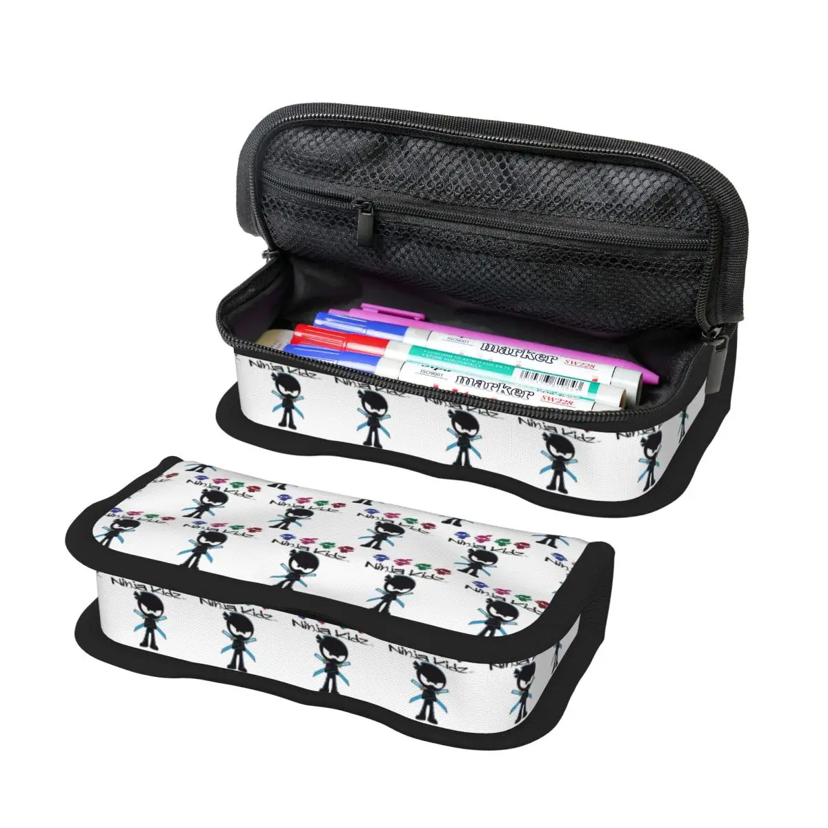 

Ninja Kidz Pencil Case for Kids School Pen Box Pencil Bag Stationery Supplies Pen Holder Bag