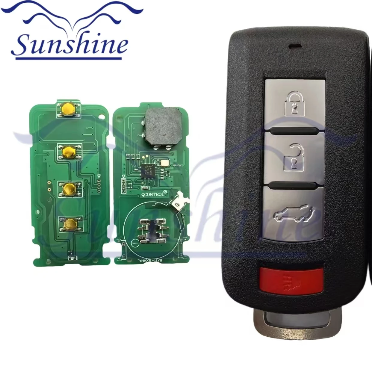 Sunshine carOUC644M-KEY-N ID46 315/433MHz Keyless Go Car Remote Key For Mitsubishi Lancer Outlander ASX Galant RVR Pajero Shogun