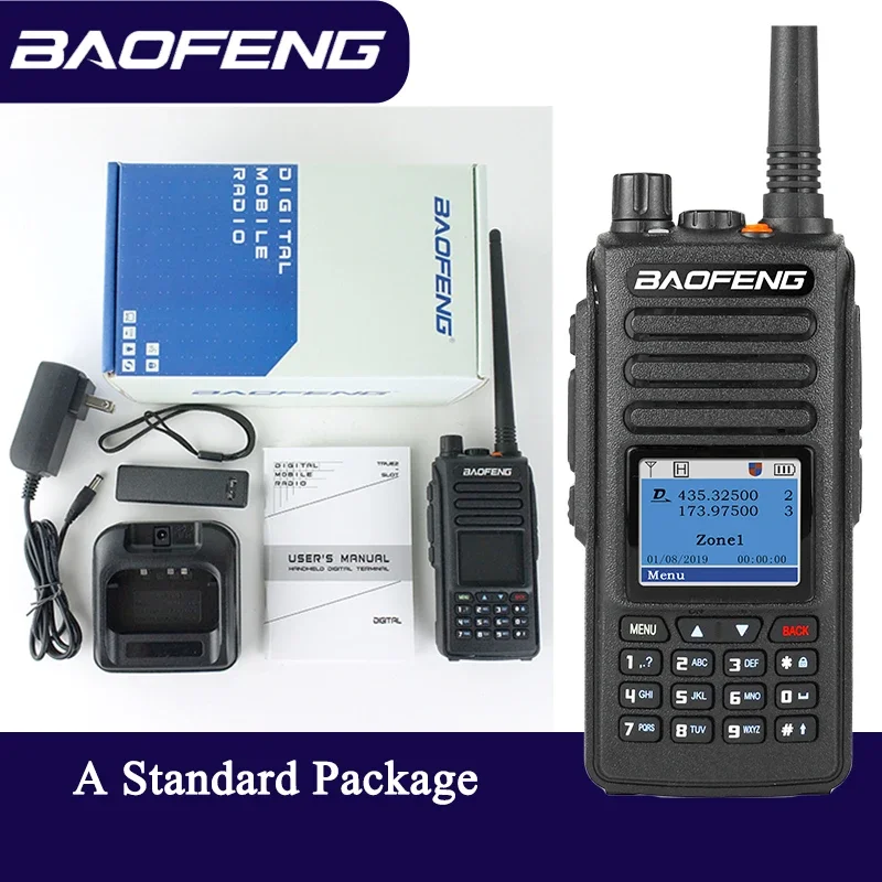 Baofeng GPS Walkie Talkie DMR Radio DM-1702 Digital Dual Band Mode Analog DM1702 Tier 1+2 Dual Upgraded Version DM-1702 DR-1801