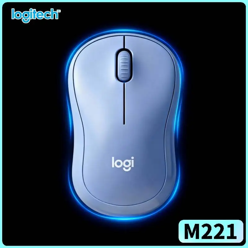 Logitech M221 Ergonomic Wireless Mouse - 18-Month Battery Cycle, Noise Mute, 10m Range, Multi-System Gadgets