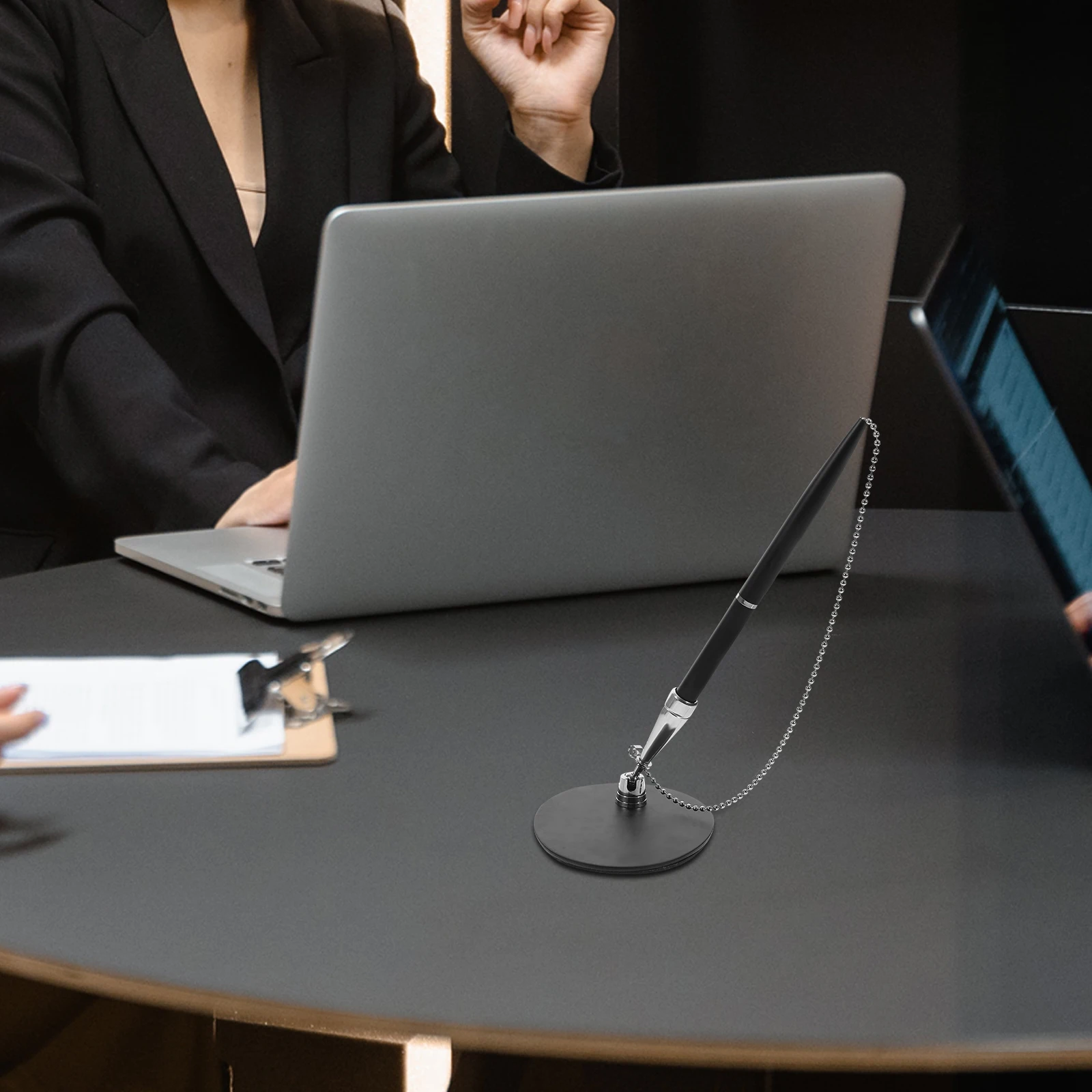 

Desktop Signature Pen Table Fixed Vertical Office Business Multi-Function Writing Ballpoint Pen Pens Pens Business Accessory