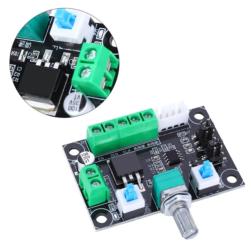 2pcs PWM Control Stepper Motor Driver High Middle Low Frequency Board Module Pulse Signal Generator DC 8V-24V