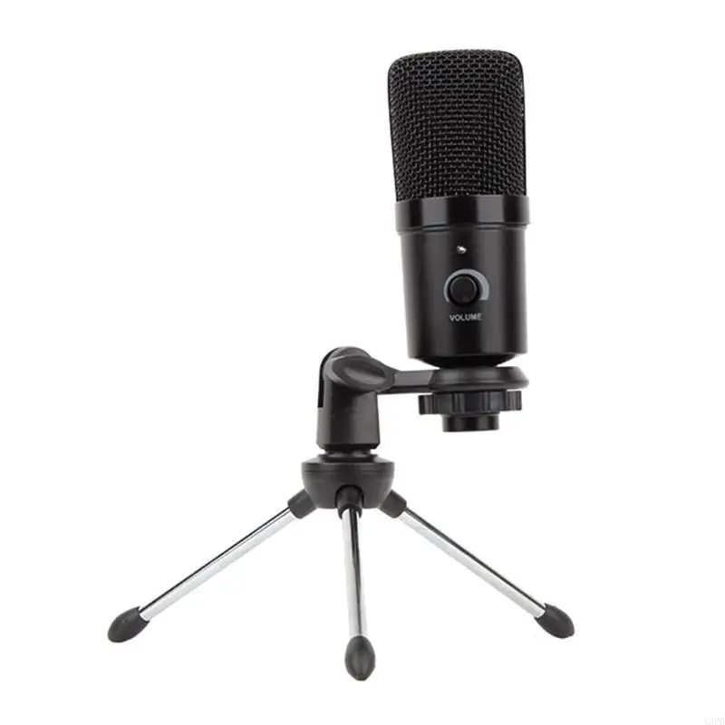 

A3PD 1 Set USB Microphone for PC/Laptop Recording Mike with Stand Metal Made Professional Recording Condenser Microphone
