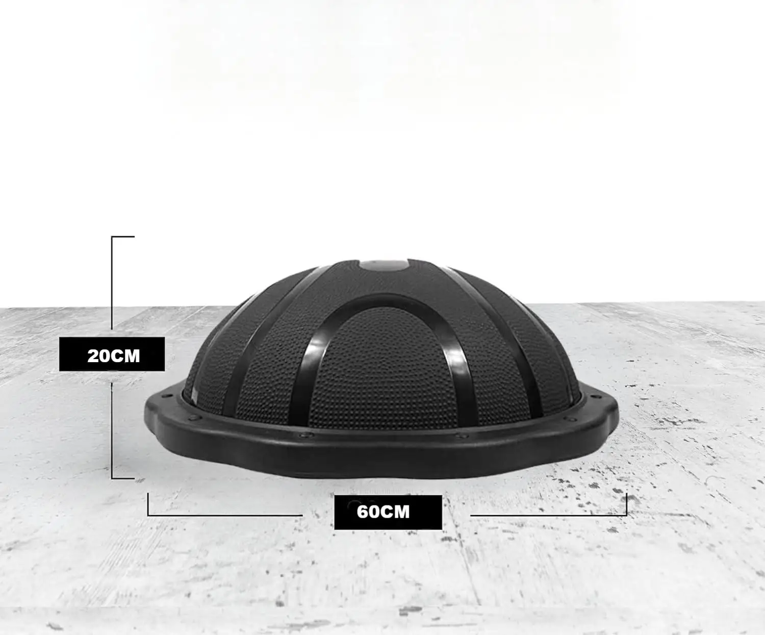 60cm Massage Point Half Yoga Ball Stable Jumping Core Training Equipment