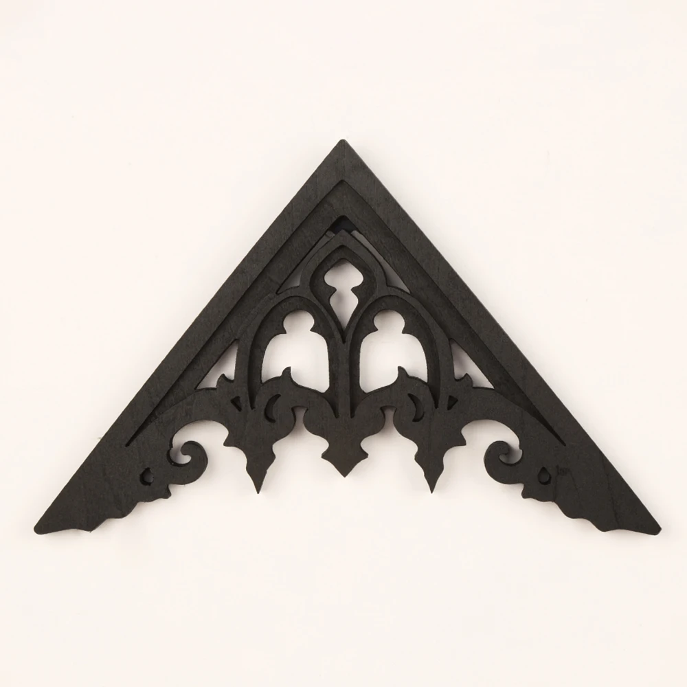 Cross-Border Dark Gothic Triangular Carved Wall Decor for Retro Home Use - view 3
