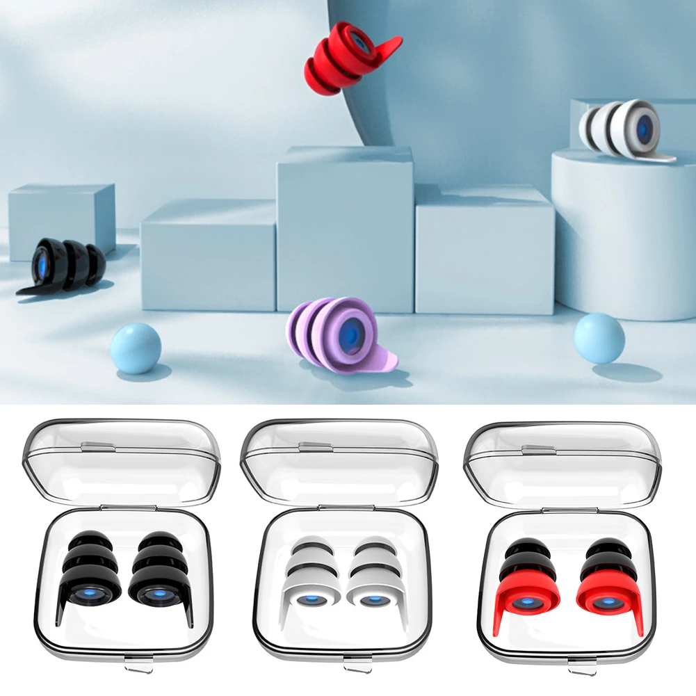 Earbuds for Noise Cancellation, Reusable Silicone Ear Tips, Noise Cancelling, Water Resistant and Comfortable 2 pairs of Waterpr
